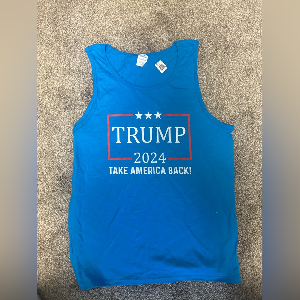 Mens Trump 2024 Take America Back Tank Top, NWT, size large
